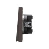 Выключатель 1-кл. СП STRONG MIELE 10А возвратный графит Kranz KR-78-0712-6