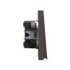 Выключатель 1-кл. СП STRONG MIELE 10А возвратный графит Kranz KR-78-0712-6