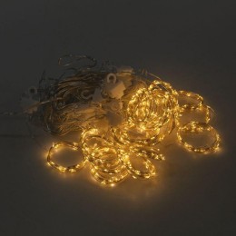 Гирлянда светодиодная "Роса "Светодиодный дождь" 6х3м LED тепл. бел. 24Вт IP20 USB+пульт управления