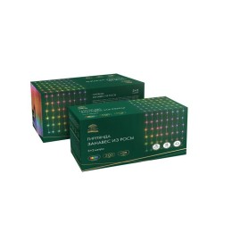 Гирлянда светодиодная "Роса "Светодиодный дождь" 3х2м LED мультиколор 12Вт IP20 USB+пульт управления