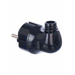 Вилка угловая ВПу11-02-Ст разборная с заземл. 16А черн. IEK EVP11-16-01-K02