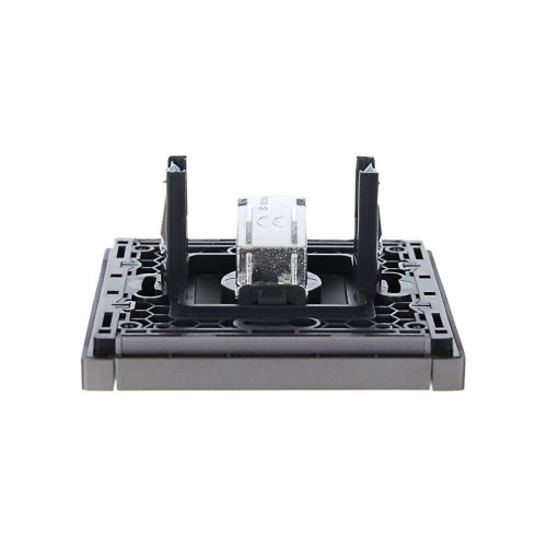 Розетка TV оконечная FORTE&PIANO FP528 сталь IEK FP-A10-O-K46