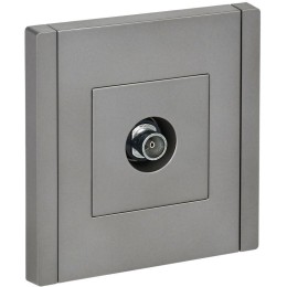 Розетка TV оконечная FORTE&PIANO FP528 сталь IEK FP-A10-O-K46