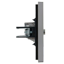 Розетка TV оконечная FORTE&PIANO FP528 сталь IEK FP-A10-O-K46