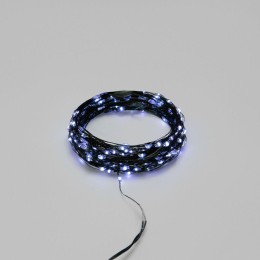 Гирлянда "Роса" 20м 200LED бел. IP20 230В с контроллером провод зел. Neon-Night 303-265