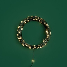 Гирлянда светодиодная "Роса" 20м 200LED тепл. бел. IP20 с контроллером провод зел. Neon-Night 303-26