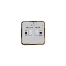 Выключатель 2-кл. ОП Blanca 10А IP20 (сх. 5) 250В с подсветкой с изолир. пластиной ясень SE BLNVA105