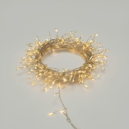 Гирлянда светодиодная "Роса "Фейерверк" 10м 250LED тепл. бел. 7.2Вт IP20 с контроллером на катушке N