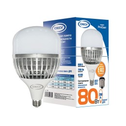 Лампа светодиодная ILЕD-SMD3535-Т135"ProСвет"-80-7200-220-6.5-Е27/E40 80Вт 6500К холод.бел. E27/E40
