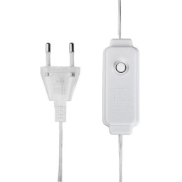 Гирлянда светодиодная "Роса "Фейерверк" 20м 500LED тепл. бел. 7.2Вт IP20 с контроллером на катушке N