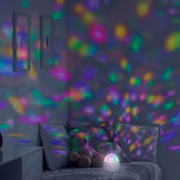 Светильник светодиодный Mood 3Вт диско с фиксированной проекцией с кабелем электропитания и выкл. бе