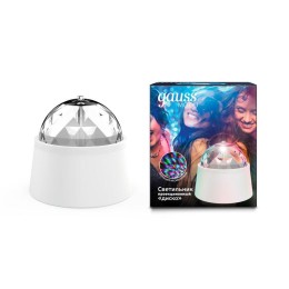 Светильник светодиодный Mood 3Вт диско с фиксированной проекцией с кабелем электропитания и выкл. бе