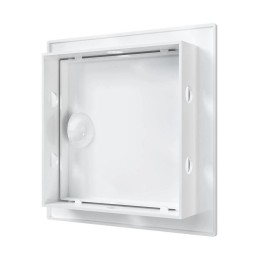 Люк-дверца ревизионная 122х122мм фланец 98х98мм с ручкой бел. EVECS Л1010Р