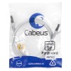 Патч-корд F/UTP кат.5E PC-FTP-RJ45-Cat.5e-1m-LSZH 2хRJ45/8p8c экранир. LSZH 1м сер. Cabeus 8870c