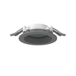 Светильник светодиодный DL-01 Pro 100мм 8Вт 4000К 120х49мм IP65/40 круглый встраив. RAL7045 сер. муа
