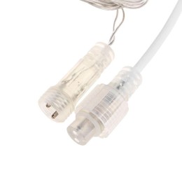 Гирлянда светодиодная "Айсикл" (бахрома) 25х0.6м 588LED тепл. бел. 11.9Вт 230В IP44 эффект мерцания