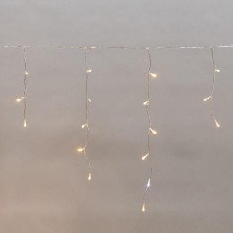 Гирлянда светодиодная "Айсикл" (бахрома) 5х0.6м 112LED тепл. бел. 3.4Вт 230В IP44 эффект мерцания пр