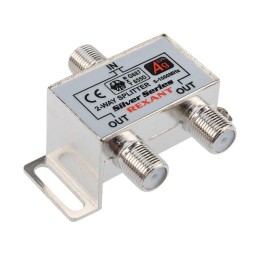 Делитель ТВ "краб" х2+3шт F "BOX" 5-1000 МГц "Silver" Rexant 05-6101