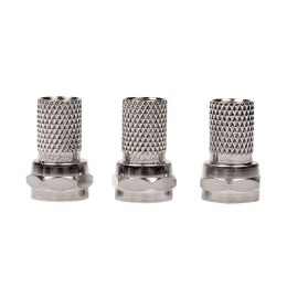 Делитель ТВ "краб" х2+3шт F "BOX" 5-1000 МГц "Silver" Rexant 05-6101