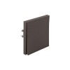 Выключатель проходной (переключатель) 1-кл. СП STRONG MIELE 10А графит Kranz KR-78-0708-6