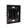 Выключатель проходной (переключатель) 1-кл. СП STRONG MIELE 10А графит Kranz KR-78-0708-6
