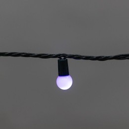 Гирлянда светодиодная "Мультишарики" 20м d15мм 200LED мульти (RG/RB) 11Вт 230В IP44 мигание провод з
