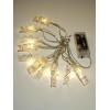 Гирлянда "Прищепки" ILD-10WW-BO-PN 10LED тепл. бел. 1.8м IP20 (2хАА не в компл.) SHLights 4690601047