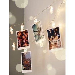 Гирлянда "Прищепки" ILD-10WW-BO-PN 10LED тепл. бел. 1.8м IP20 (2хАА не в компл.) SHLights 4690601047