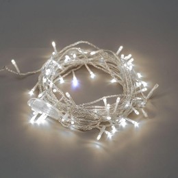 Гирлянда светодиодная "Нить" 10м 75LED бел. 1.7Вт 230В IP44 эффект мерцания провод прозр. Neon-Night