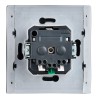 Розетка СП FORTE&PIANO16А IP44 FP119 с заземл. защ. шторки с крышкой безвинт. крепл. черн. IEK FP-R1