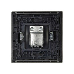 Розетка TV проходная FORTE&PIANO FP529 сталь IEK FP-A10-P-K46