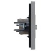 Розетка TV проходная FORTE&PIANO FP529 сталь IEK FP-A10-P-K46