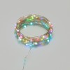 Гирлянда "Роса" 10м 100LED RGB IP44 с пультом 8 режимов элементы питания 3хAA Neon-Night 303-259