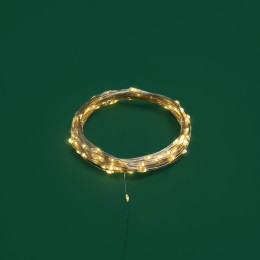 Гирлянда "Роса" 10м 100LED тепл. бел. IP44 с пультом 8 режимов элементы питания 3хAA Neon-Night 303-