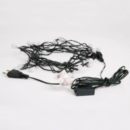 Гирлянда светодиодная "Шарики" 5м d15мм 30LED RGB 3.6Вт 220-240В IP20 провод ПВХ темн. зел. Neon-Nig