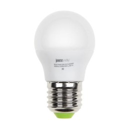 Лампа светодиодная PLED-ECO 5Вт G45 шар матовая 3000К тепл. бел. E27 400лм 230В 50Гц JazzWay 1036957