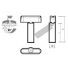 Светильник светодиодный трековый MTR16 2220 20Вт 4000К 24град. BL IP20 низковольтный Pro черн. JazzW