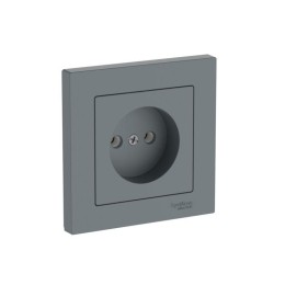 Розетка AtlasDesign 16А без заземл. быстрозажим. клем. в сборе грифель SE ATN000740S