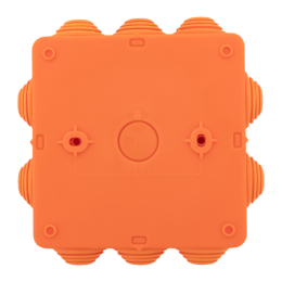 Коробка огнестойкая E45 100х100х50мм IP55 с клеммниками 4 полюса 0.5-6кв.мм HF EKF plc-kmfr-100-406