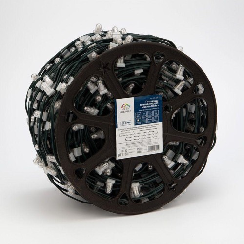 Гирлянда светодиодная "LED ClipLight" 1.5м 665LED тепл. бел. 80Вт 12В IP65 трансф. в компл. провод П
