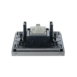 Розетка 2-м TV+SAT FORTE&PIANO FP538 сталь IEK FP-AF20-O-K46