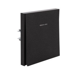Выключатель проходной (переключатель) 1-кл. СП STRONG MIELE 10А с подсветкой антрацит Kranz KR-78-07