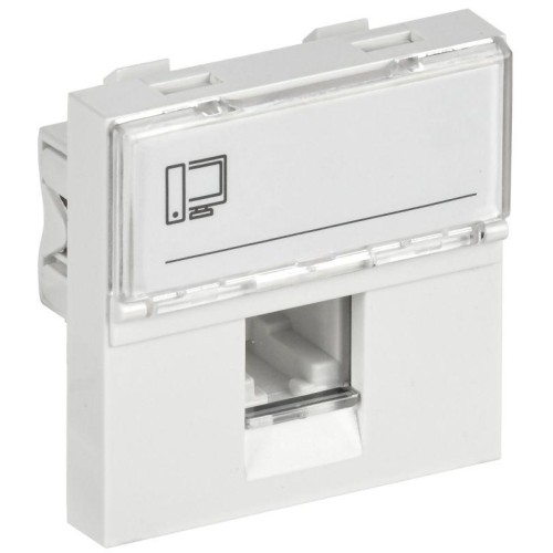 Розетка компьютерная 2мод. РКИ-20-00-П RJ45 кат.5E UTP механизм PRIMER IEK CKK-40D-RI2-K01