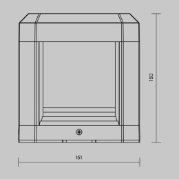 Светильник Royal Mile 13Вт 3000К IP65 ландшафтный Maytoni O019FL-L13GR3K