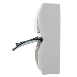 Блок ОП Nata (розетка евростандарт с заземл. с защ. крышкой + 1-кл. выкл.) IP20 вертикал. бел. LEZAR