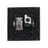 Розетка 2-м TV+RJ45 кат.5E FORTE&PIANO FP536 сталь IEK FP-AK20-1-K46