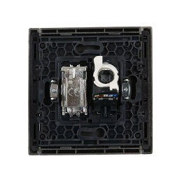 Розетка 2-м TV+RJ45 кат.5E FORTE&PIANO FP536 сталь IEK FP-AK20-1-K46