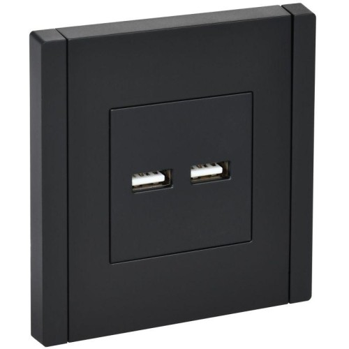 Розетка USB A+A 3.1А FORTE&PIANO FP149 черн. IEK FP-U21-D31-K02