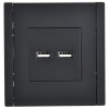 Розетка USB A+A 3.1А FORTE&PIANO FP149 черн. IEK FP-U21-D31-K02