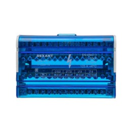 Шина на DIN-рейку в корпусе (кросс-модуль) 4х15 Rexant 11-2304-15